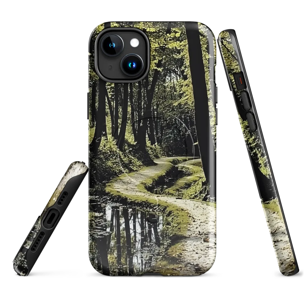 Whispers of the Forest Path | Phone Case |  15 Plus | MagSafe® Tough Case | Glossy