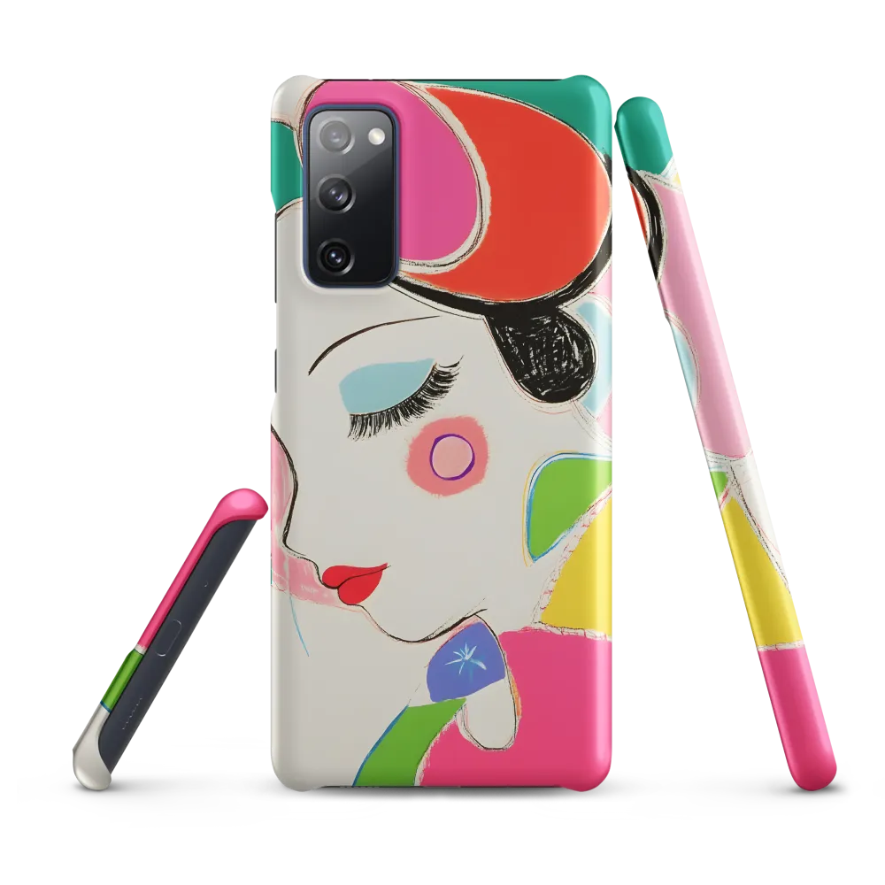 Whimsical Portrait in Colorful Abstraction