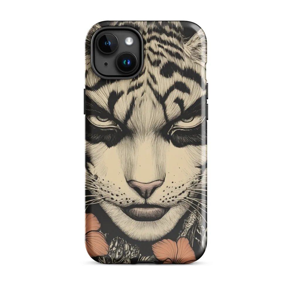 Feline Majesty: The Human-Leopard Connection | Phone Case |  15 Plus | Tough Case | Glossy