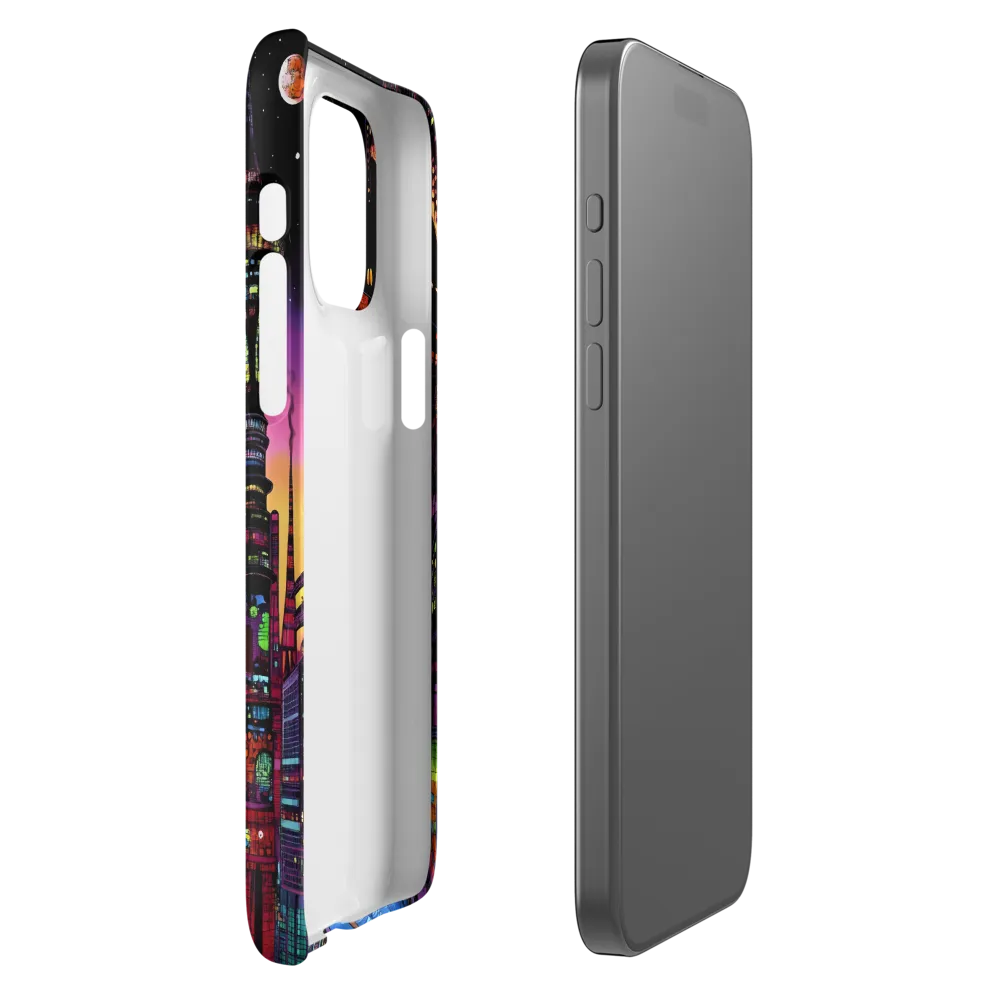 Futuristic Cityscape at Dusk | Phone Case |  15 Pro Max | Snap Case | Matte