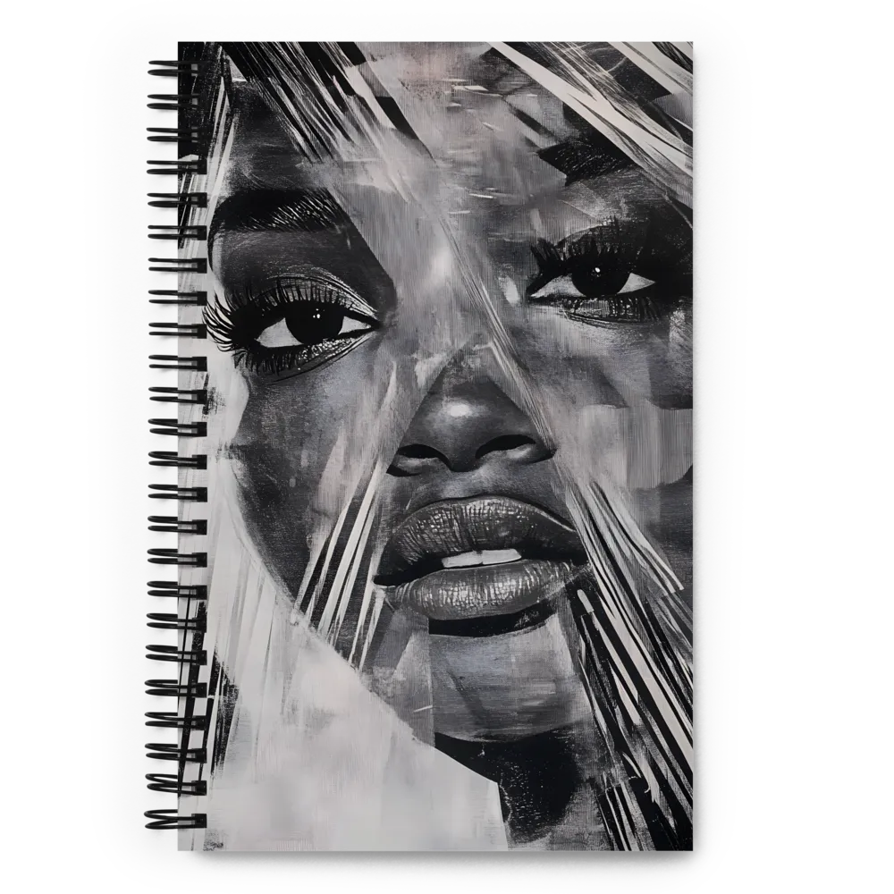 Fragmented Reflections: A Contemporary Portrait | Spiral Notebook