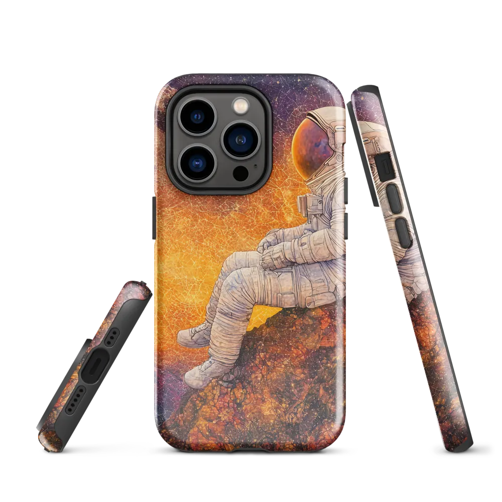 Cosmic Contemplation | Phone Case |  14 Pro | Tough Case | Glossy