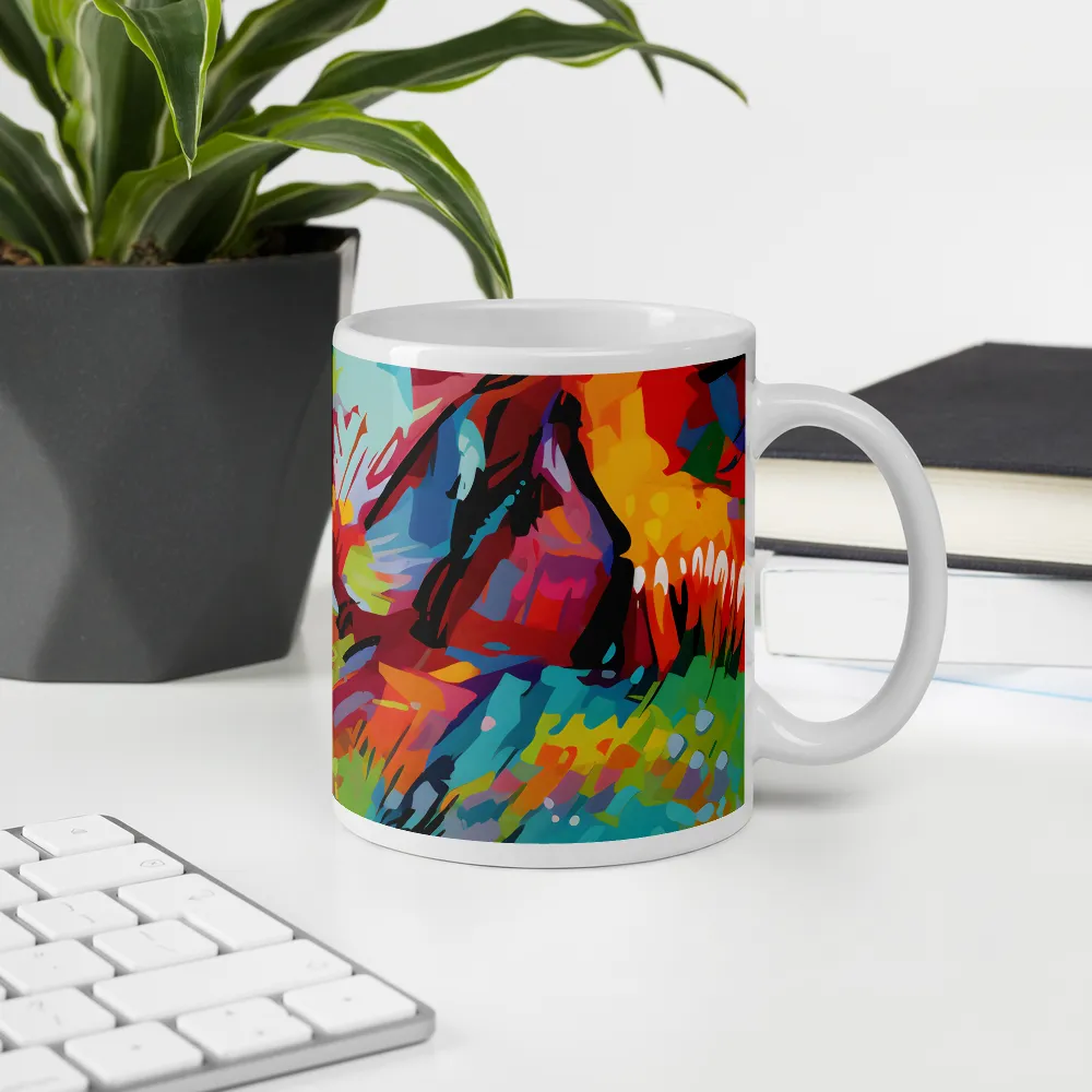 Colorful Lizard: An Abstract Adventure | Mugs | Multiple Sizes & Colors