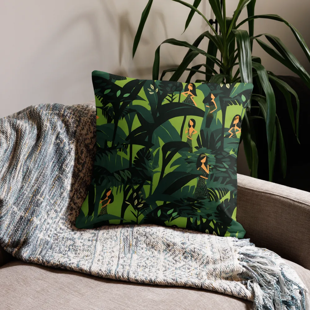 Harmony in Green | Pillow Case | 22″×22″