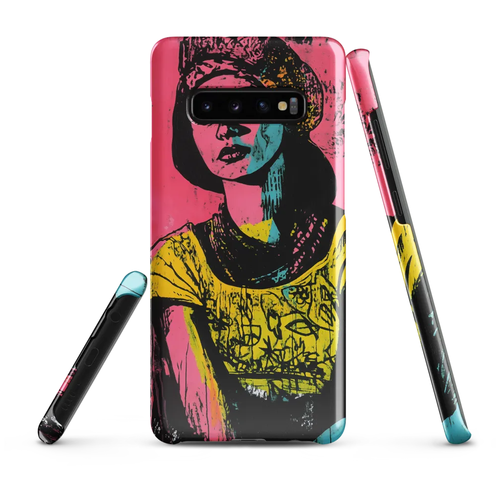 Urban Elegance: A Graffiti Portrait | Phone Case |  S10 Plus | Snap Case | Glossy