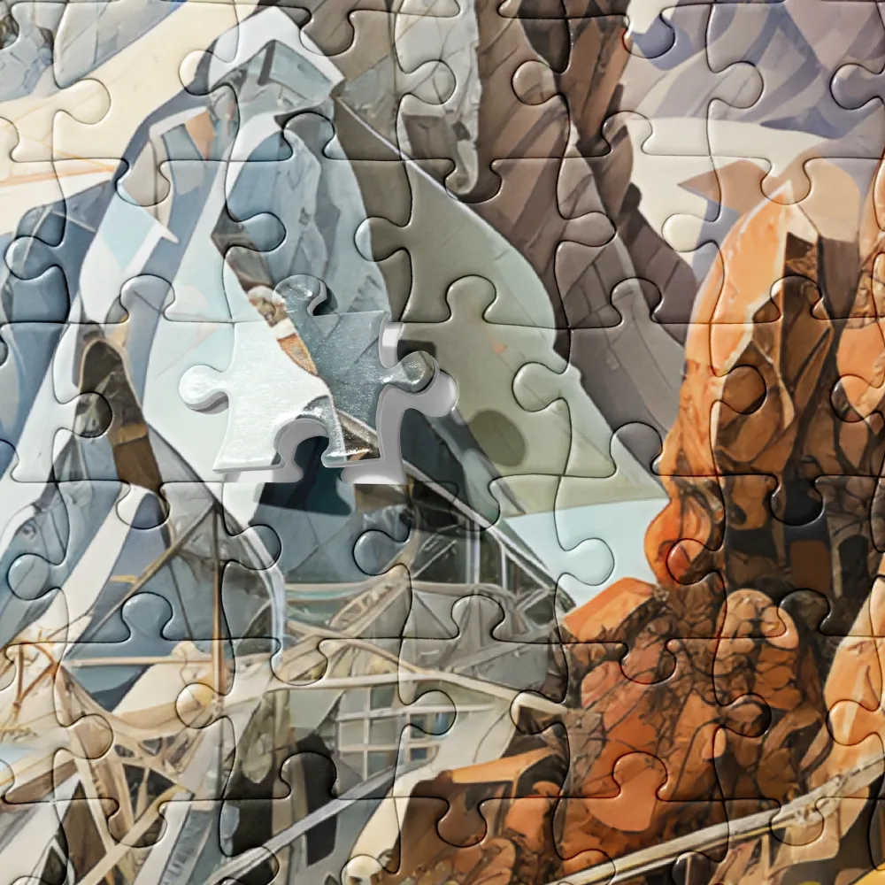 Geometric Symphony of Nature | Jigsaw Puzzle | 252/520 pieces