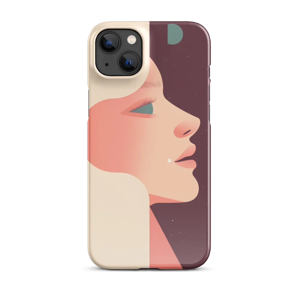 Profile in Peach and Burgundy