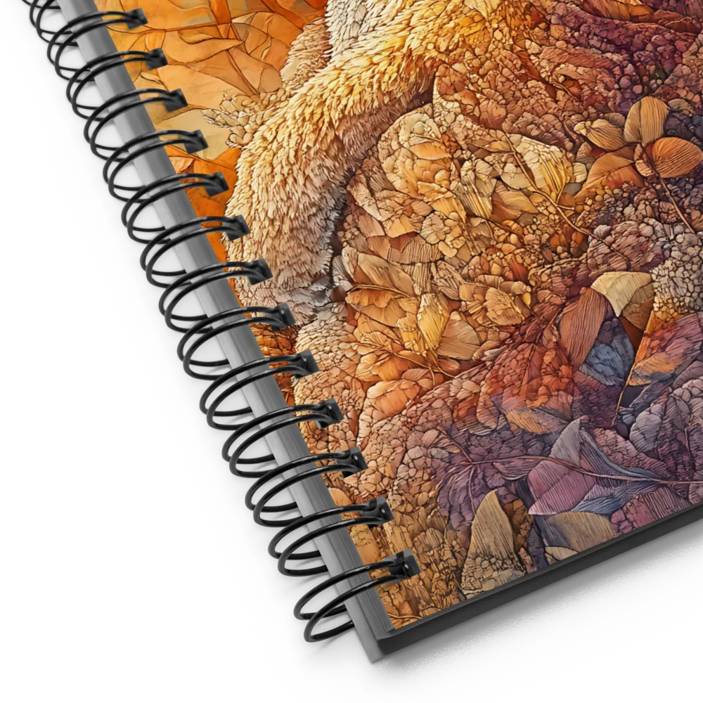 Whispers of the Forest: A Serene Fox | Spiral Notebook