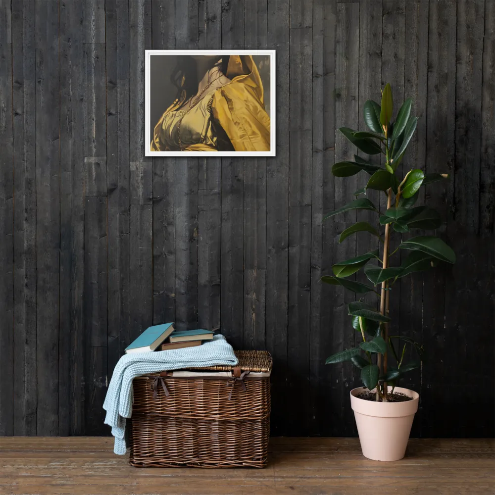 Veiled Confidence | Canvas with White Frame | 16″×20″