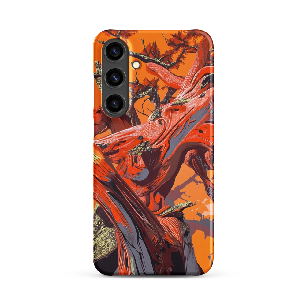 Life in Motion: An Abstract Tree | Phone Case |  S24 Plus | Snap Case | Matte