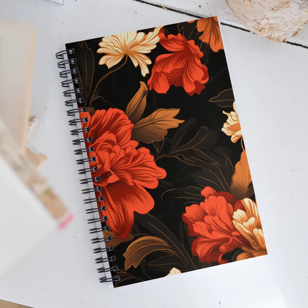 Elegance in Bloom | Spiral Notebook