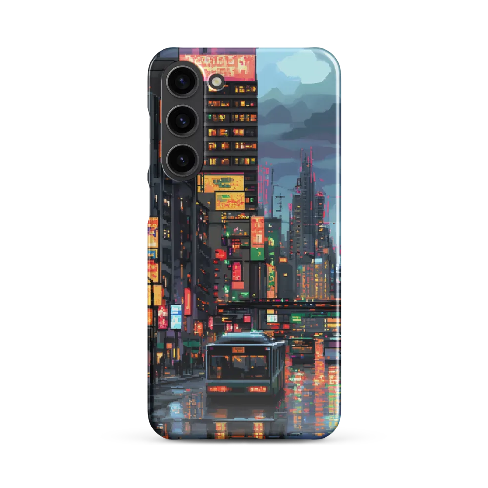 Neon Dreams: A Pixelated Urban Night
