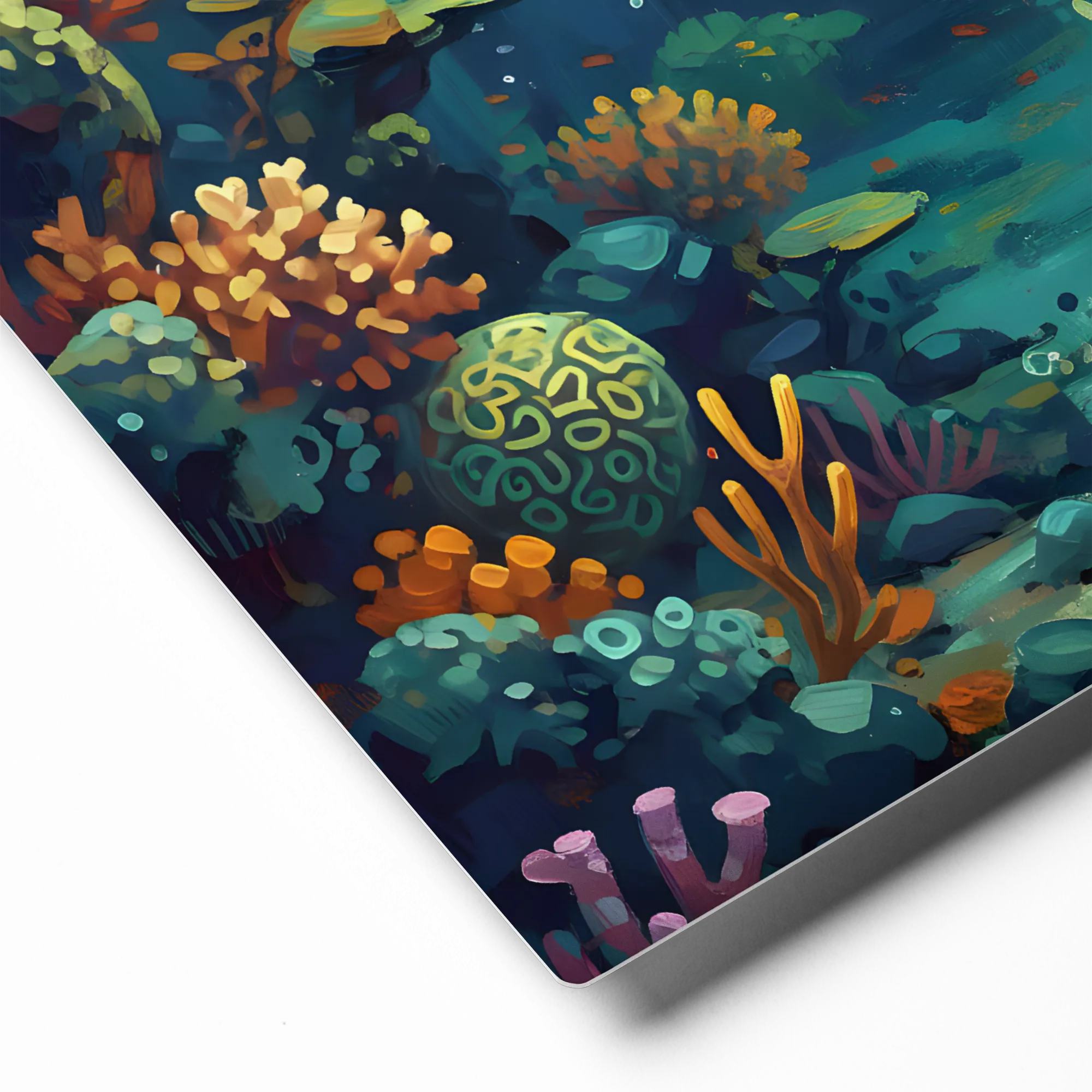 Coral Reef Passage 
 Metal Print | 16″x 20″