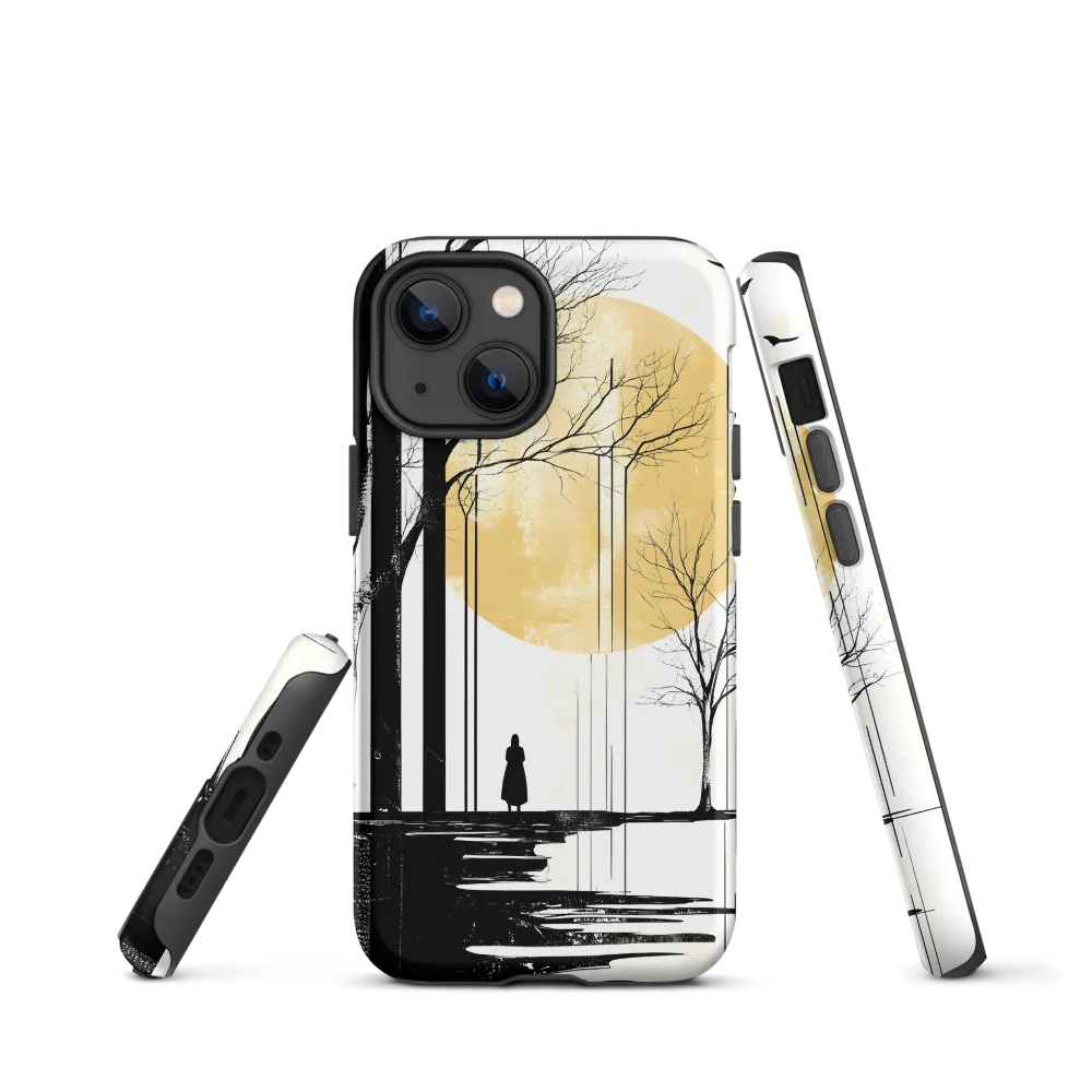 Solitude Under the Yellow Sun | Phone Case |  13 mini | Tough Case | Matte