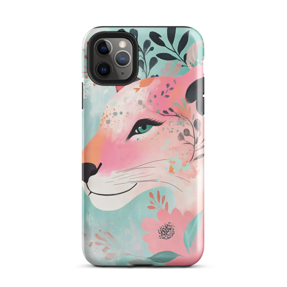 Whimsical Majesty: A Floral Lion | Phone Case |  11 Pro Max | Tough Case | Glossy