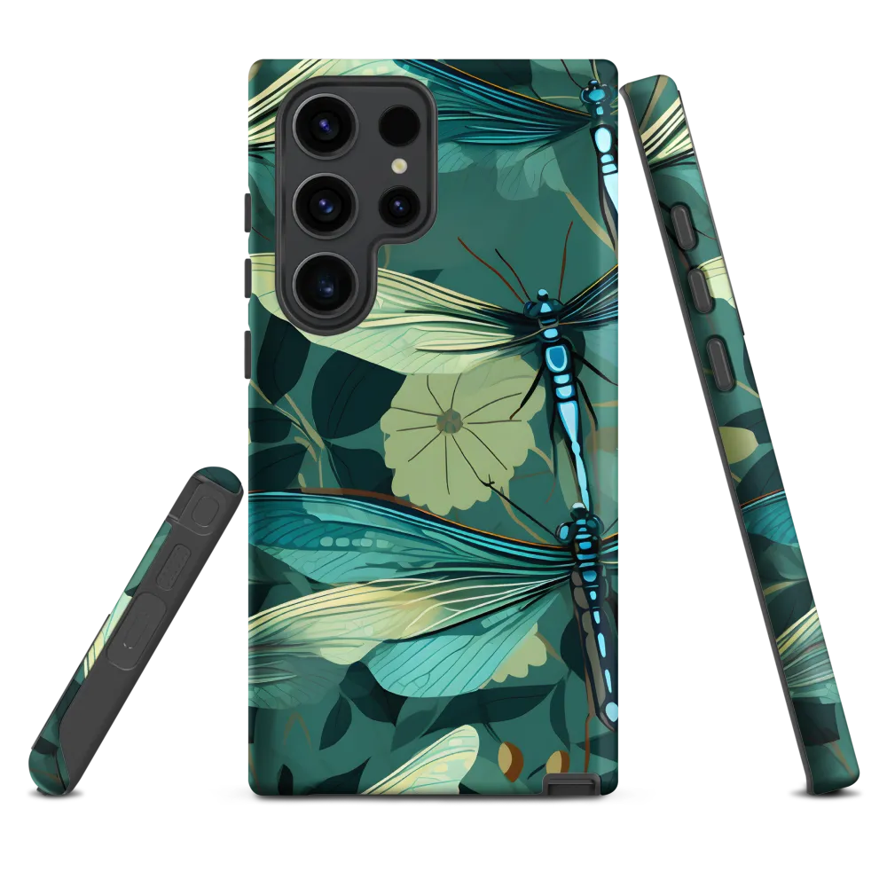 Whispers of Nature: Dragonflies in Harmony | Phone Case |  S23 Ultra | Tough Case | Matte