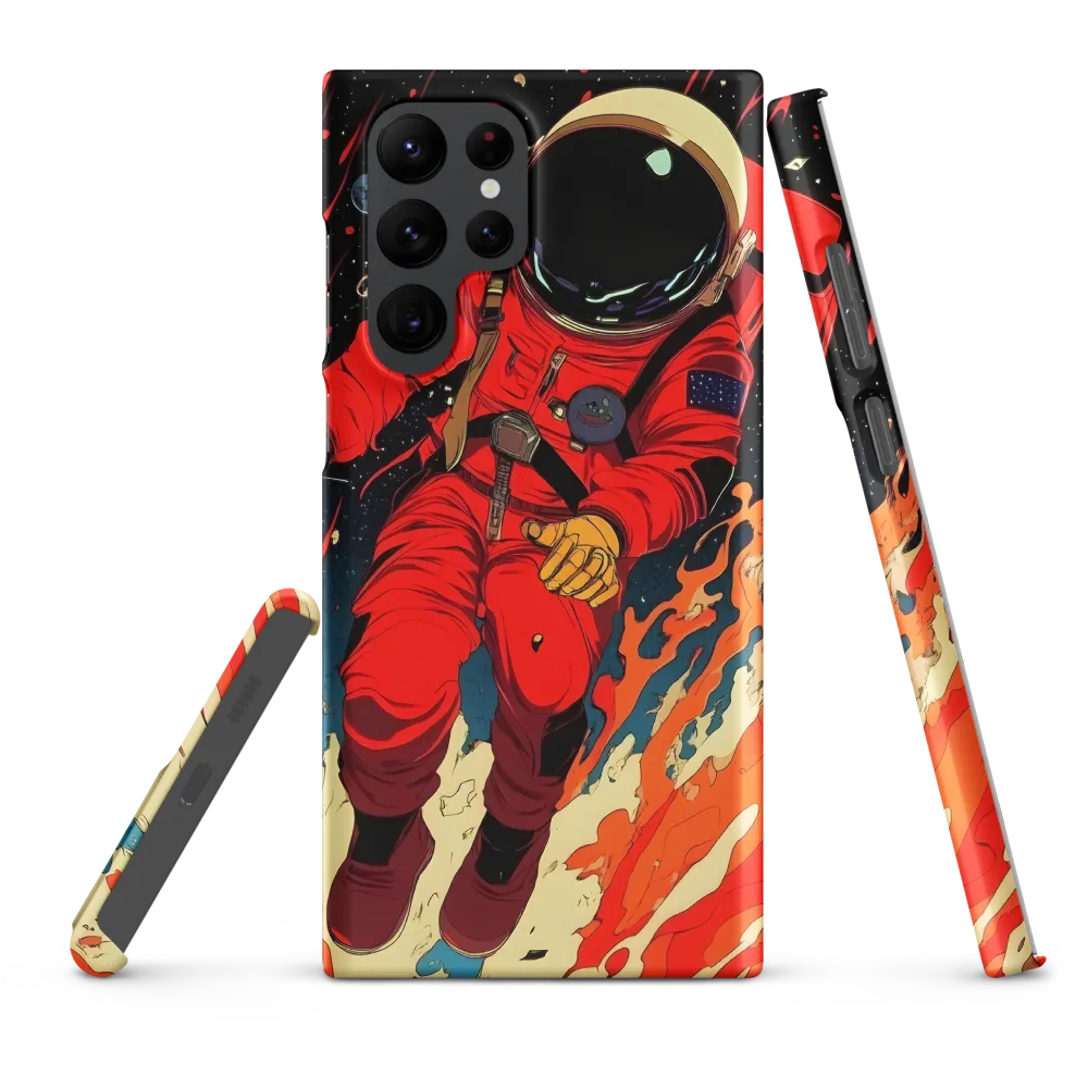 Cosmic Descent of the Astronaut | Phone Case |  S22 Ultra | Snap Case | Matte