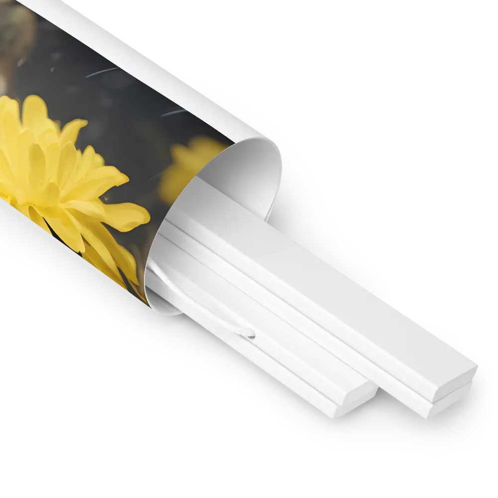 Harmony in Nature: A Goldfinch Amidst Blooms