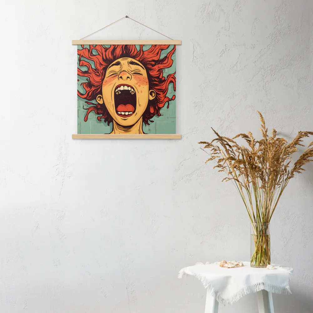 Fury Unleashed | Poster With Oak Wood Hanger | 18″×18″