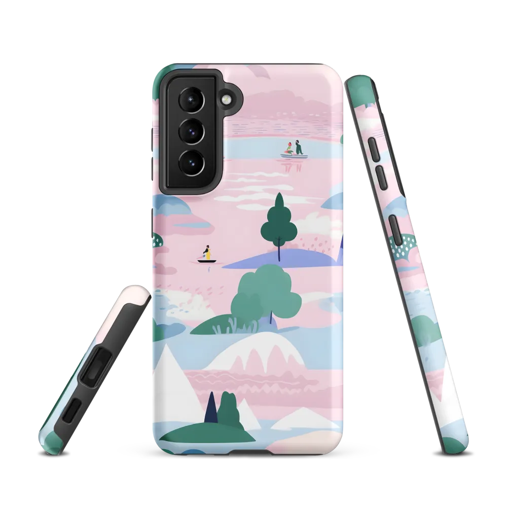 Whimsical Reflections: A Journey Through Landscapes | Phone Case |  S21 | Tough Case | Matte