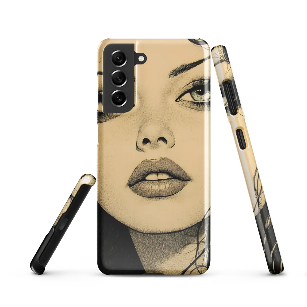 Enigmatic Gaze | Phone Case |  S21 | Snap Case | Glossy