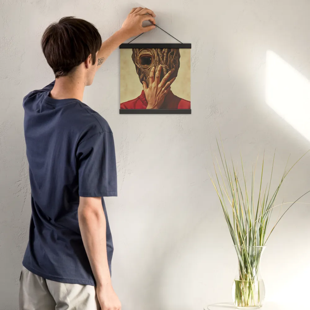 The Mask of Roots | Poster With Black Wood Hanger | 12″×12″