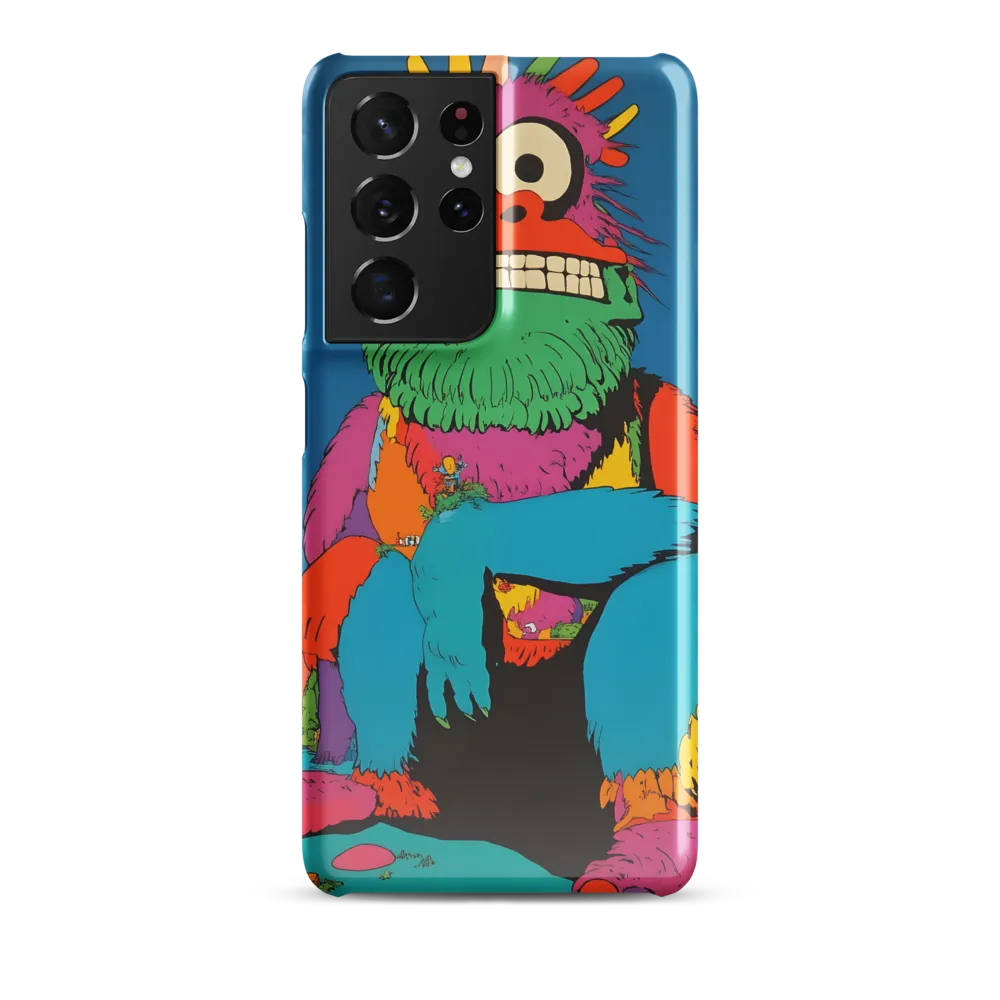 Whimsical Giant: A Playful Monster Encounter | Phone Case |  S21 Ultra | Snap Case | Glossy