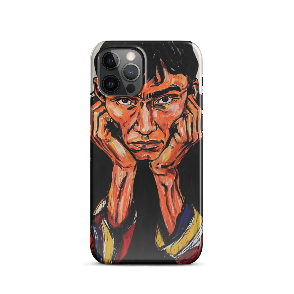 Contemplative Intensity: An Expressionist Portrait
