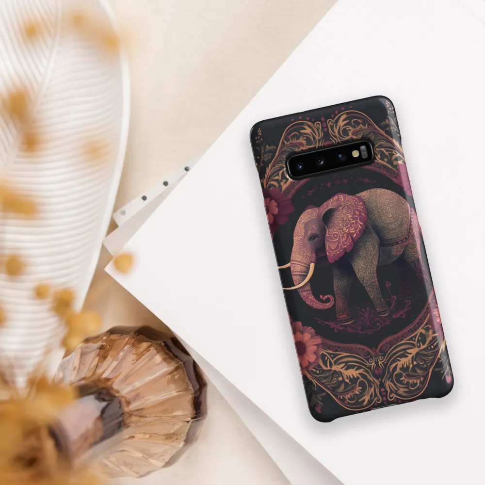 Regal Reverie: The Ornate Elephant | Phone Case |  S10 Plus | Snap Case | Matte
