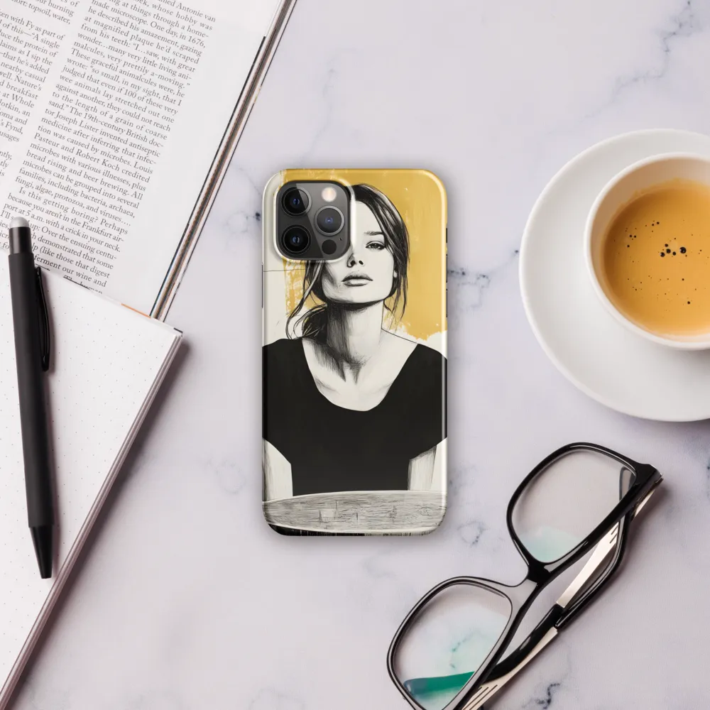 Golden Serenity: A Minimalist Portrait