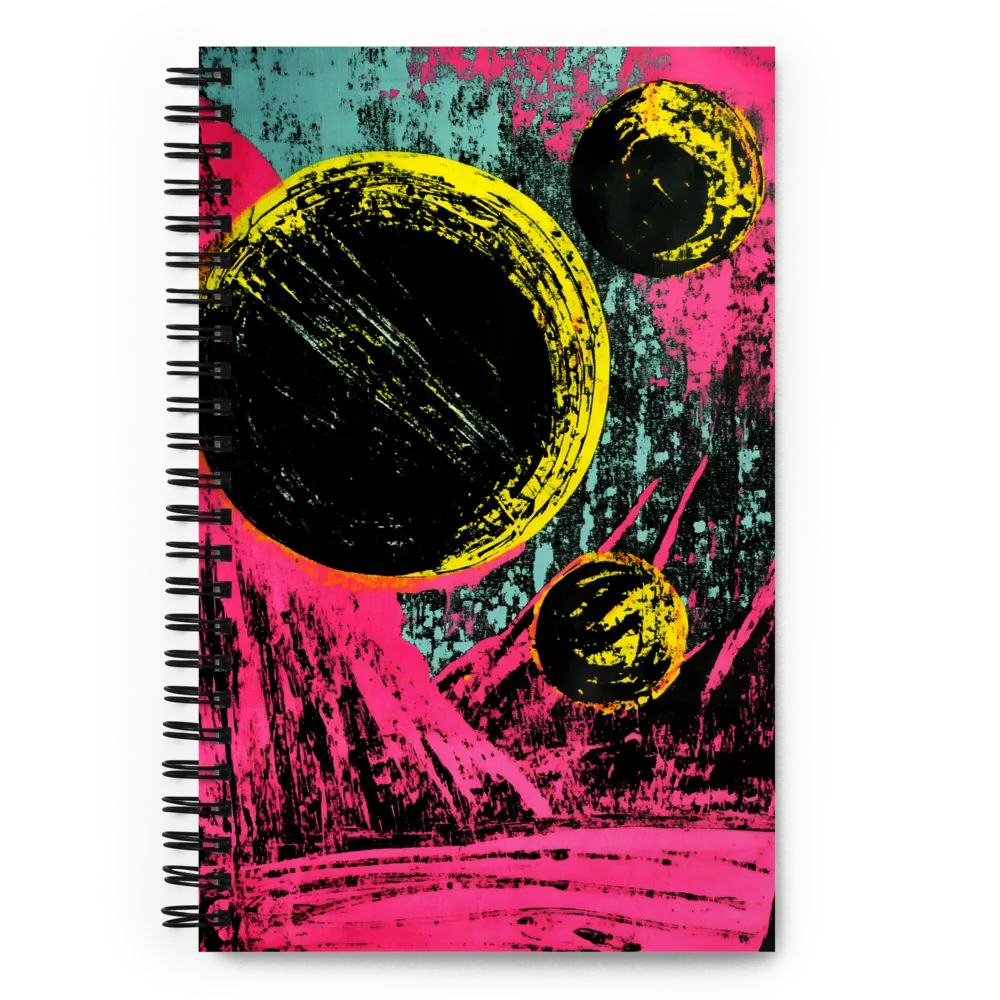 Cosmic Dance: An Abstract Exploration | Spiral Notebook