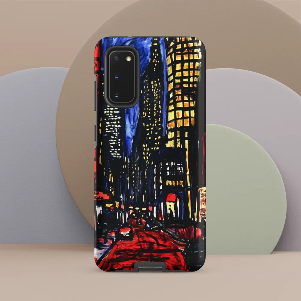 Urban Nightscape: A Journey Through Neon Lights