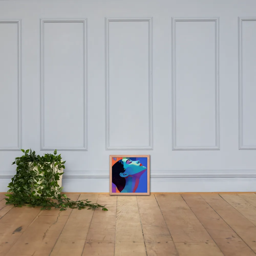Ethereal Reverie | Poster with Red oak Frame | 12″×12″