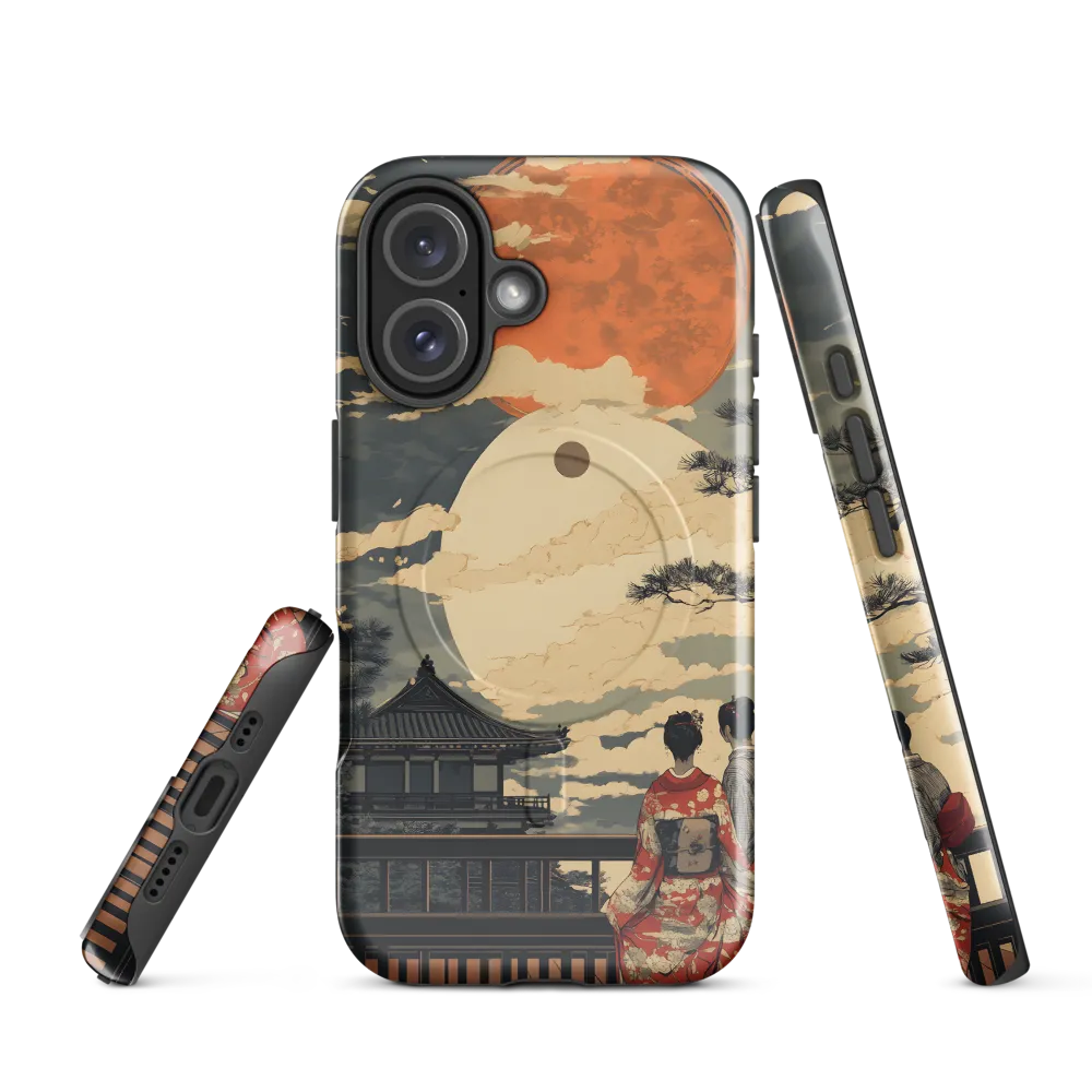 Under the Embrace of the Moon | Phone Case |  16 | MagSafe® Tough Case | Glossy
