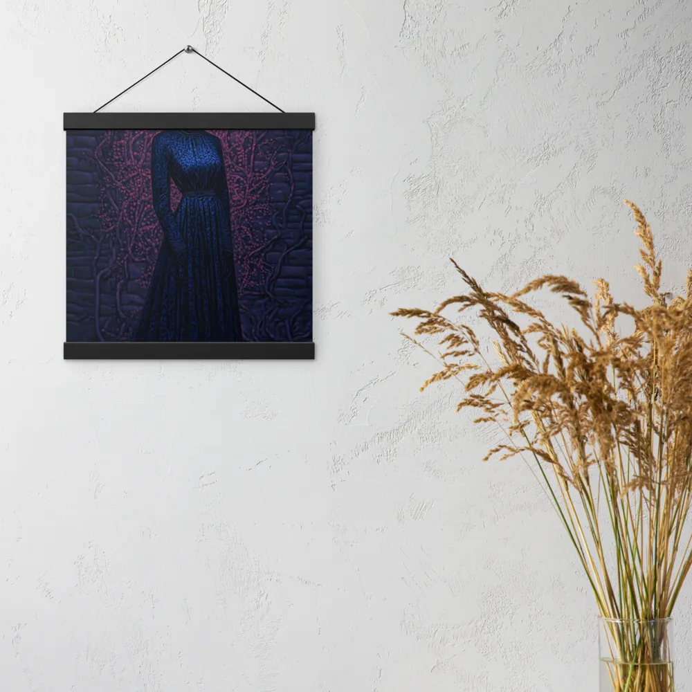 Veil of Enigma | Poster With Black Wood Hanger | 12″×12″
