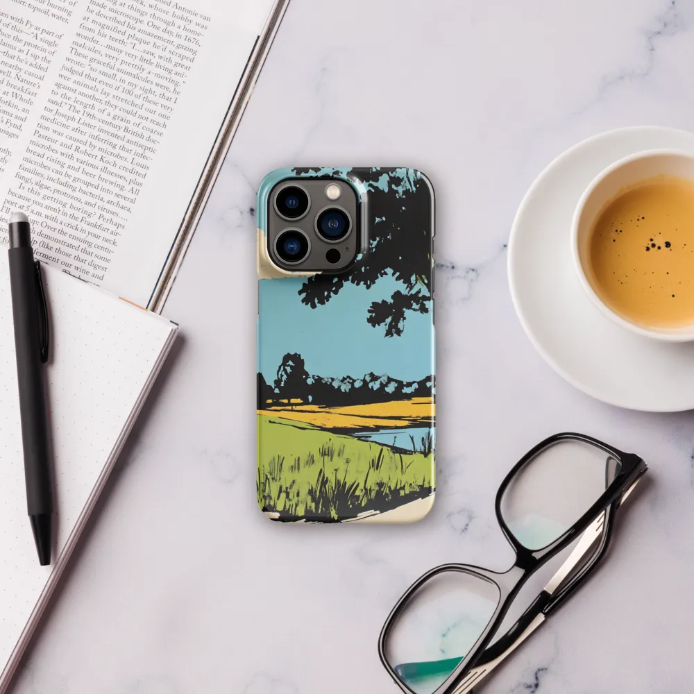 Vibrant Landscape in Pop Art Style | Phone Case |  13 Pro | Snap Case | Glossy