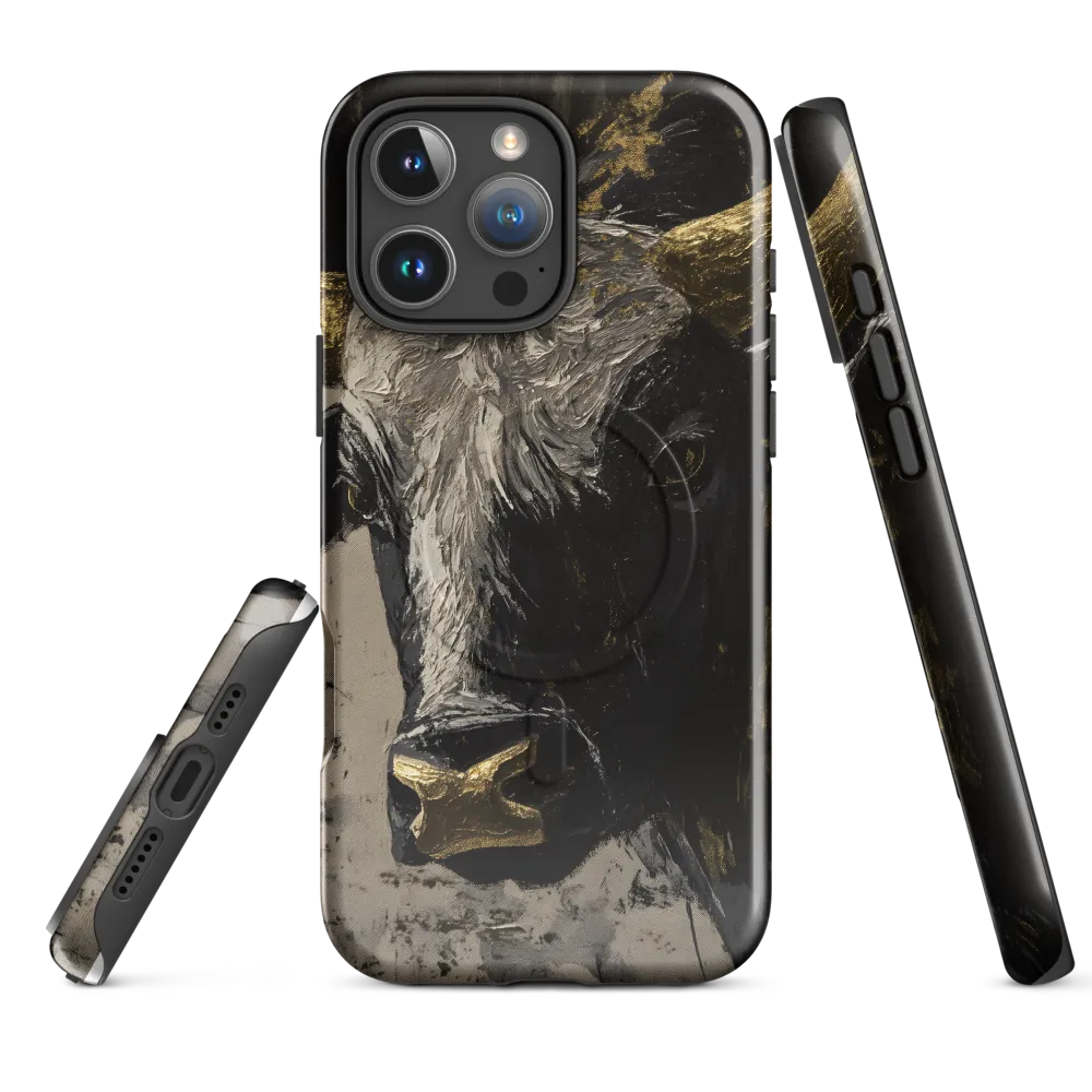 Majestic Bull: The Power in Black and Gold