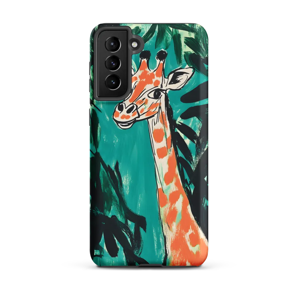 Curious Giraffe in Lush Greenery | Phone Case |  S21 Plus | Tough Case | Matte