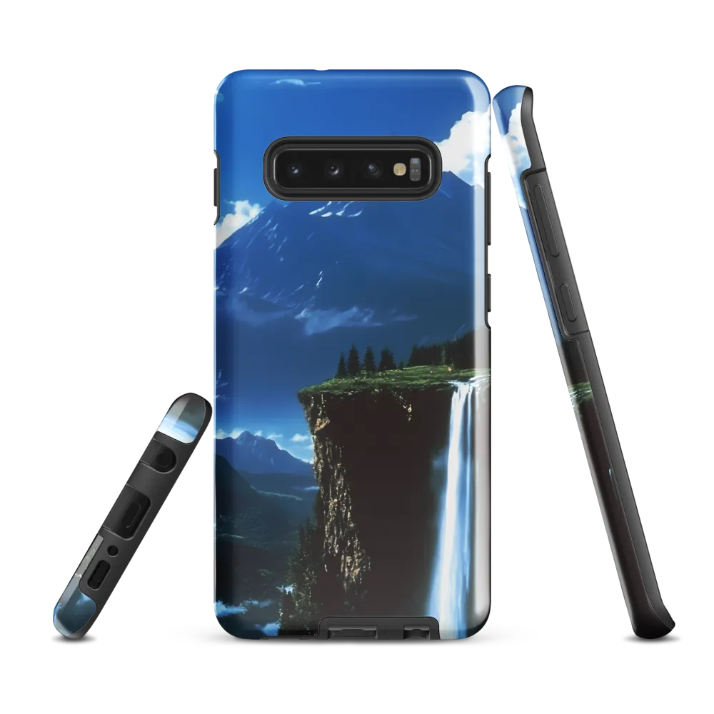 Nature's Majesty: A Serene Cascade | Phone Case |  S10 Plus | Tough Case | Glossy