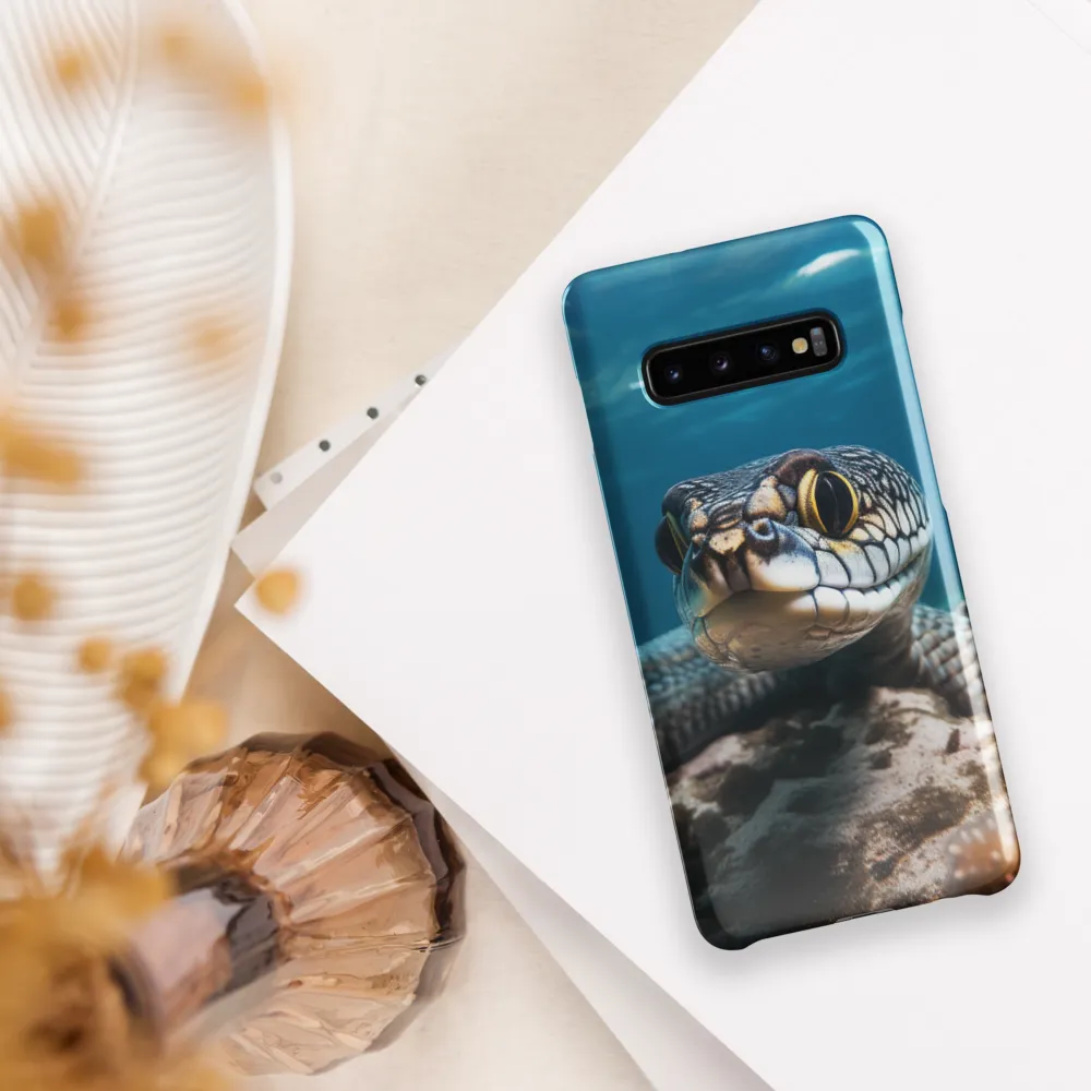 Underwater Majesty: The Serpent's Gaze | Phone Case |  S10 Plus | Snap Case | Glossy