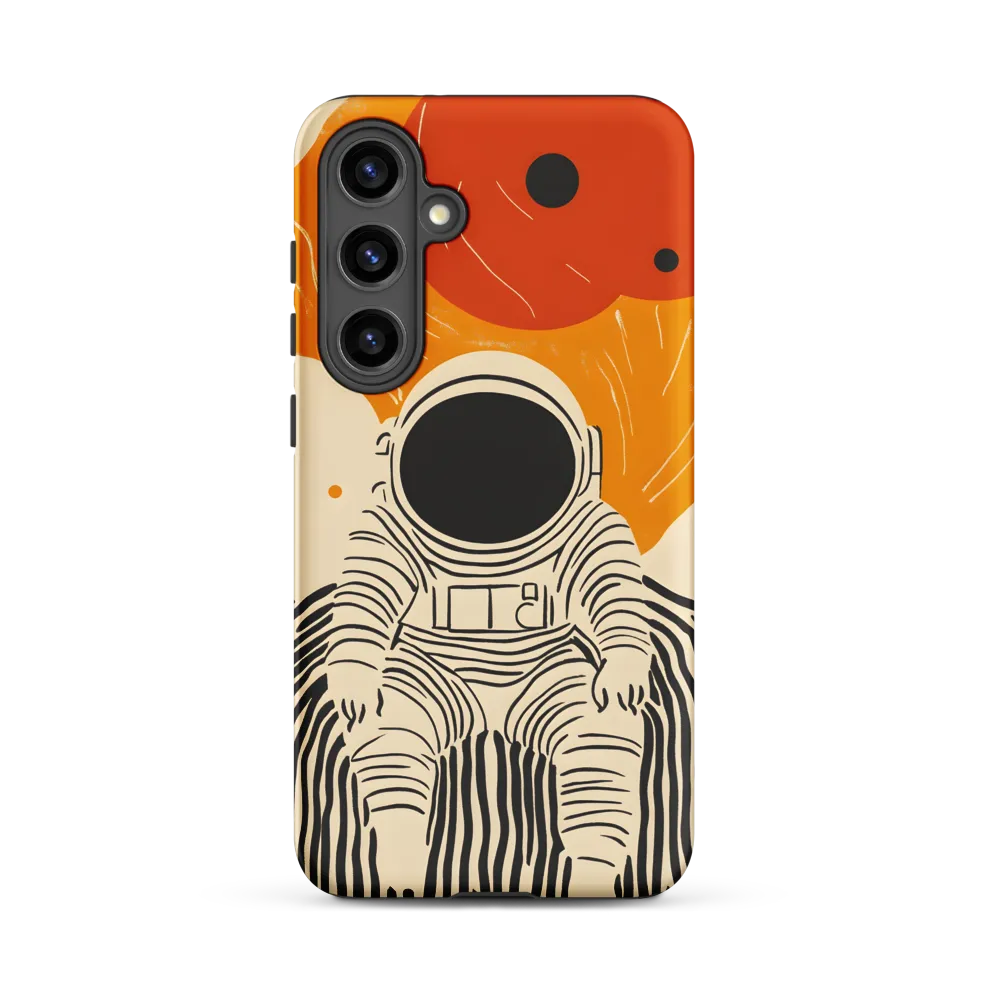 Astronaut in Cosmic Thoughts | Phone Case |  S24 Plus | Tough Case | Matte