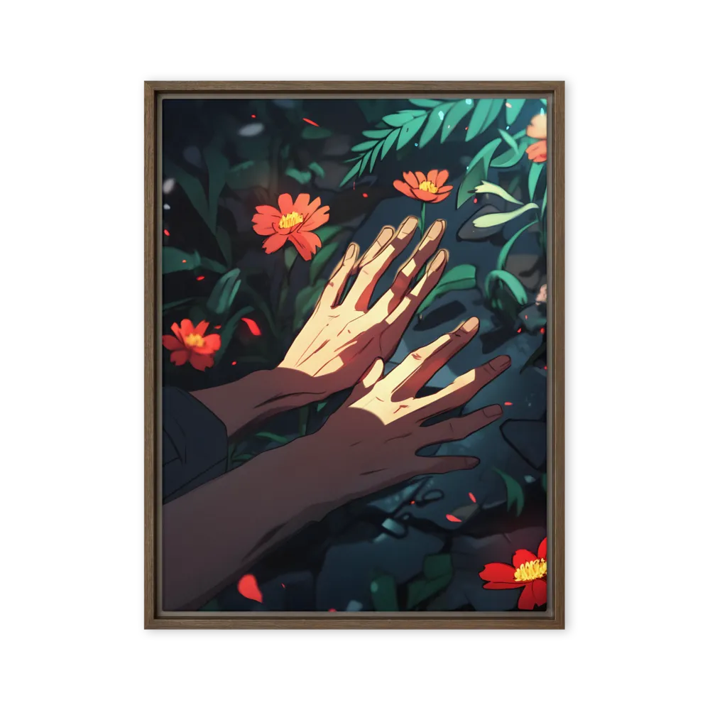 Whispers of Nature | Canvas with Brown Frame | 24″×32″