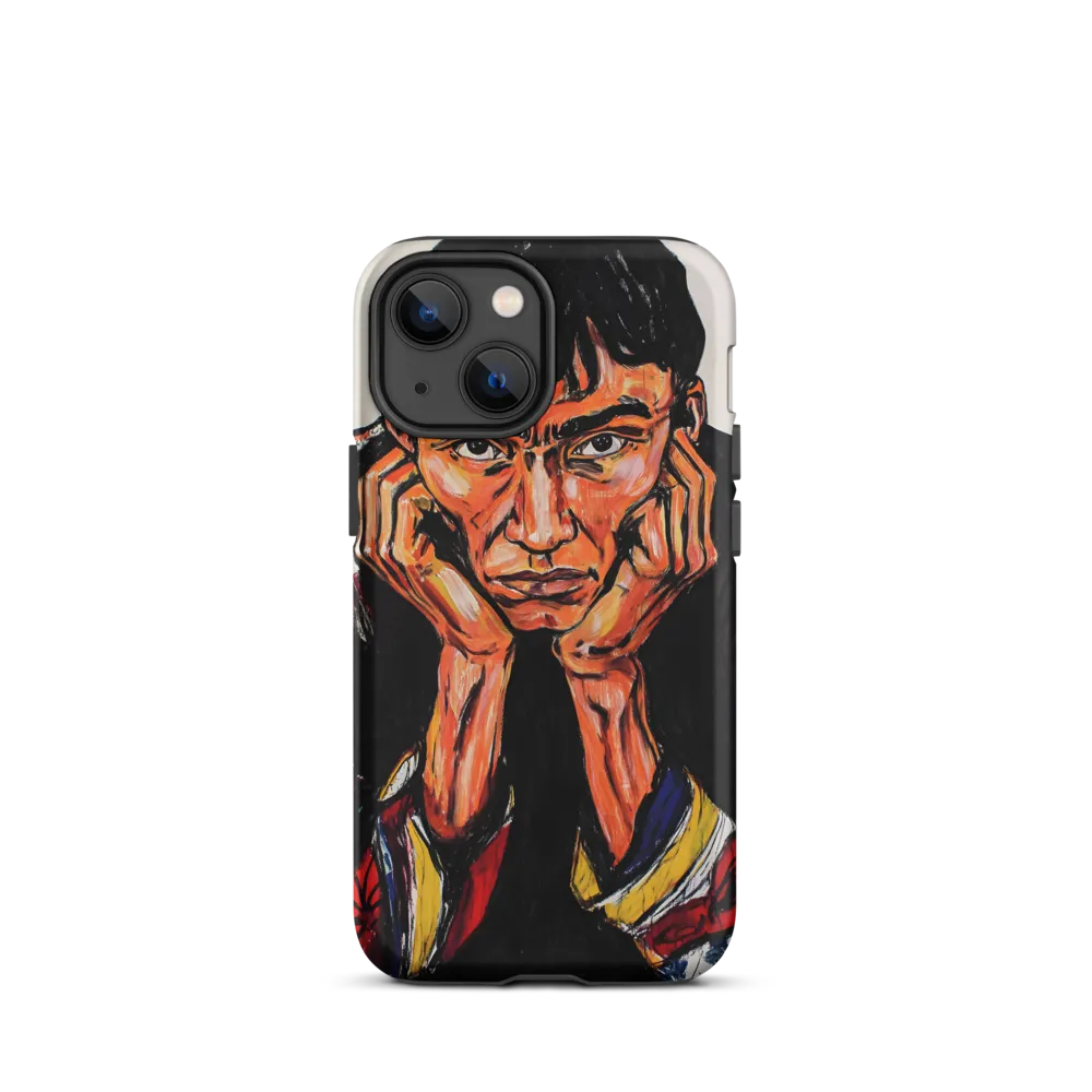Contemplative Intensity: An Expressionist Portrait