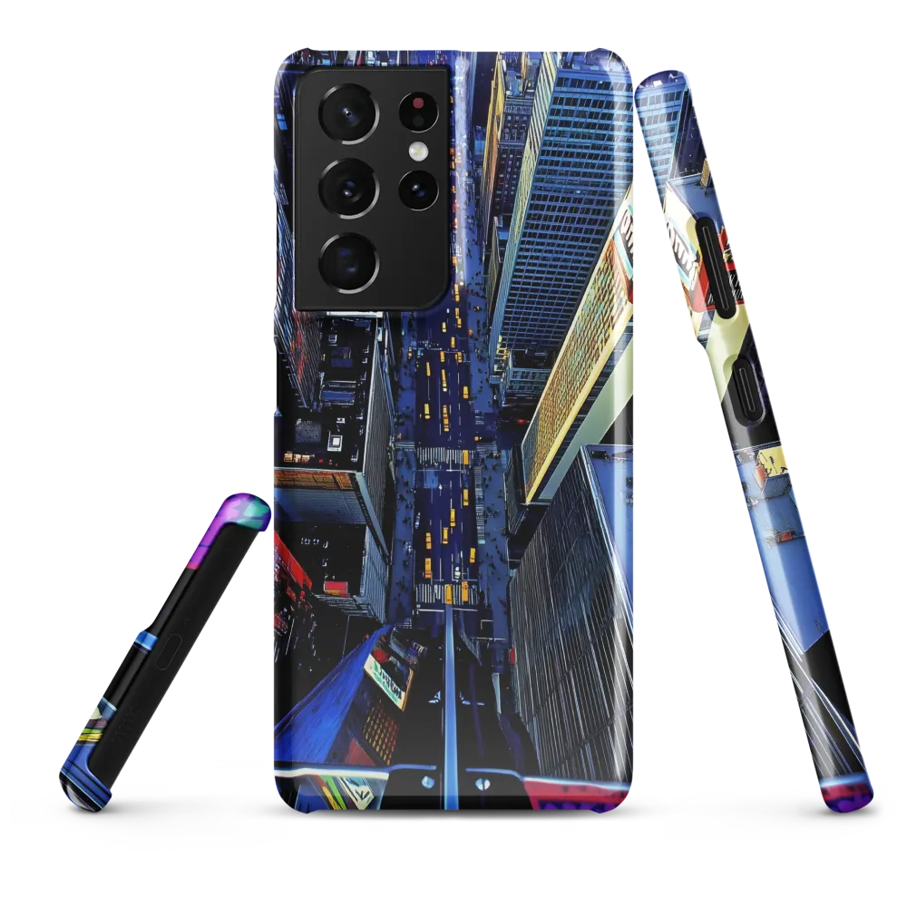 Urban Energies: Aerial View of the City | Phone Case |  S21 Ultra | Snap Case | Glossy