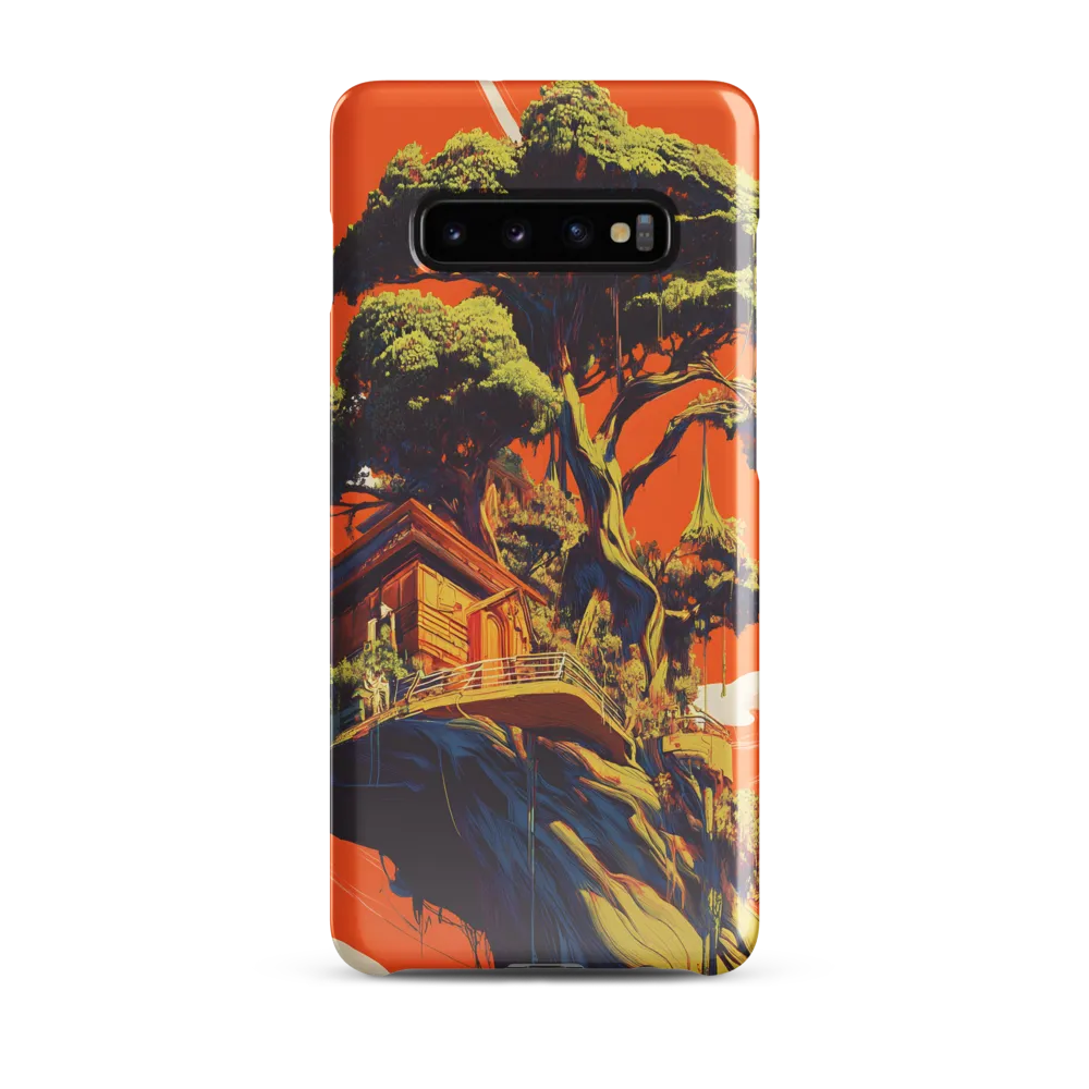 Soaring Sanctuary: The Surreal Treehouse | Phone Case |  S10 Plus | Snap Case | Glossy