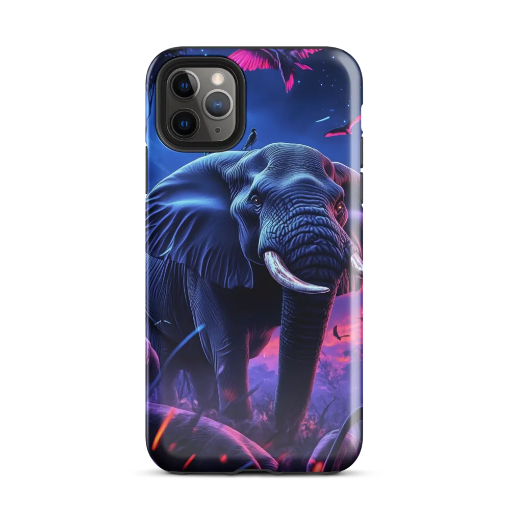 Ethereal Majesty: The Elephant of Twilight | Phone Case |  11 Pro Max | Tough Case | Glossy