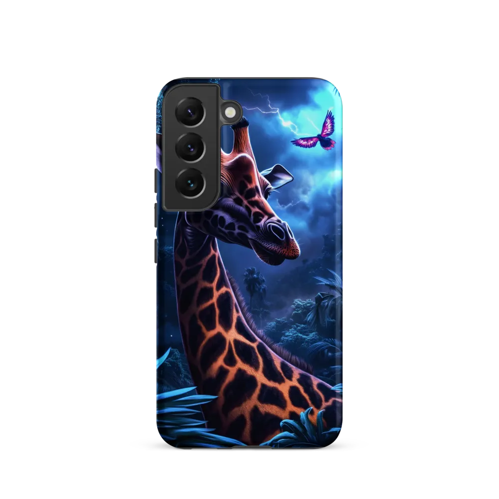 Mystical Giraffe in Twilight Jungle