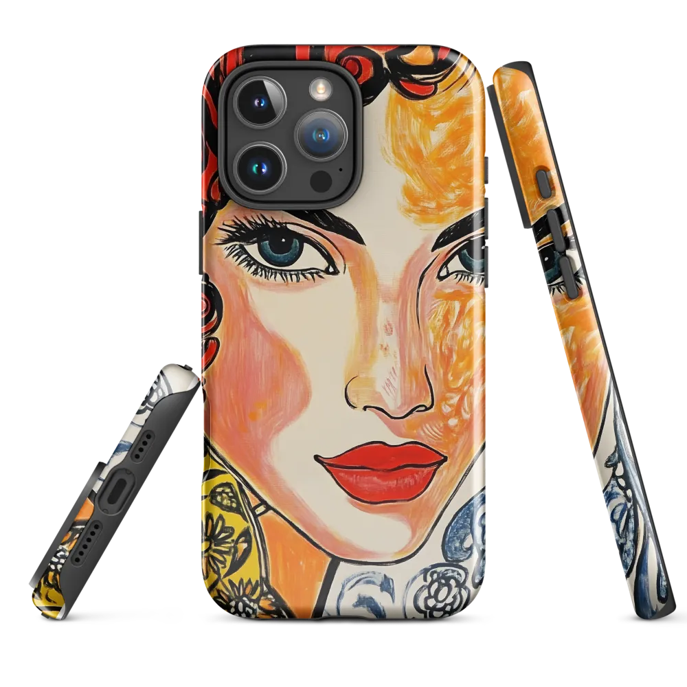 Fiery Elegance | Phone Case |  16 Pro Max | Tough Case | Glossy