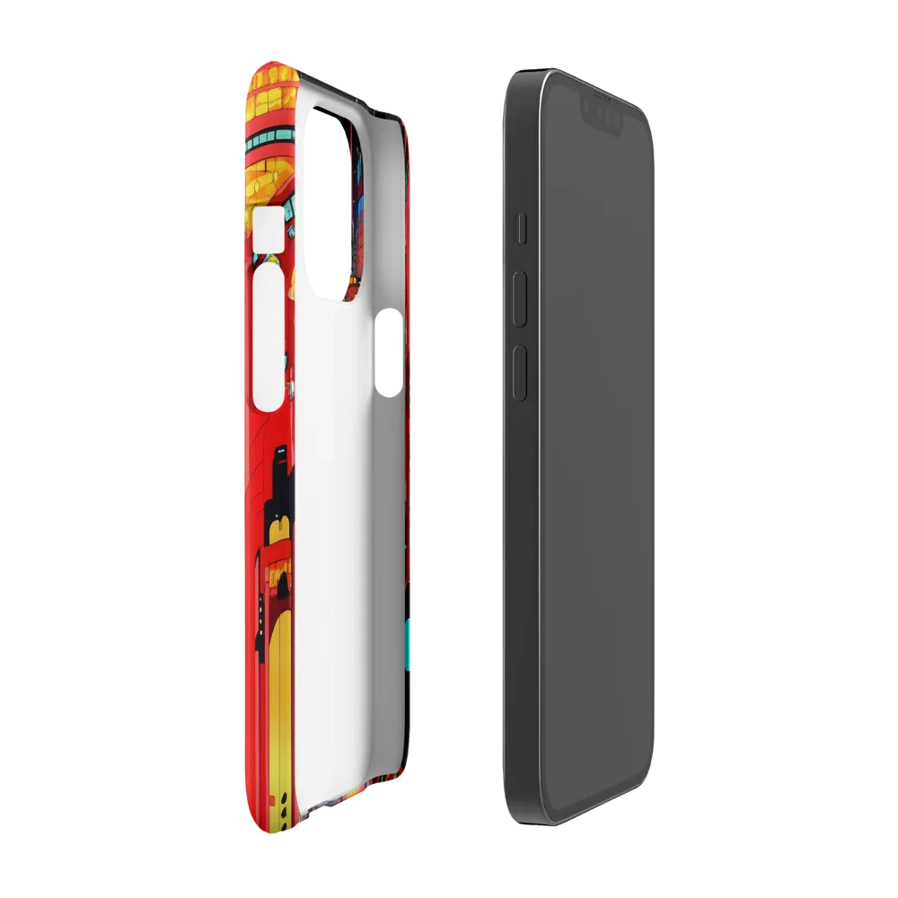 Neon Dreams: A Cyberpunk Cityscape | Phone Case |  13 Pro | Snap Case | Glossy