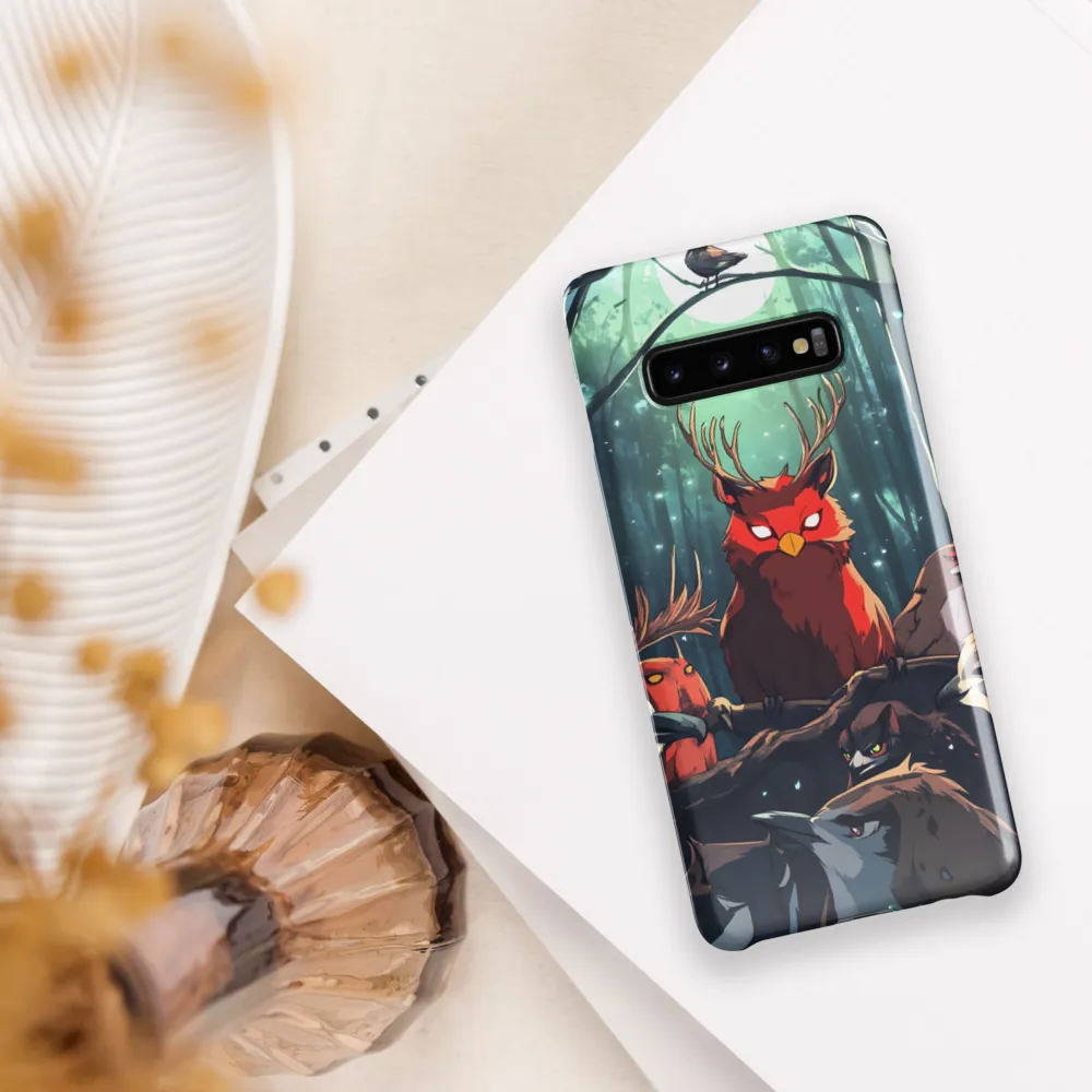 Gathering in the Moonlit Forest | Phone Case |  S10 Plus | Snap Case | Glossy